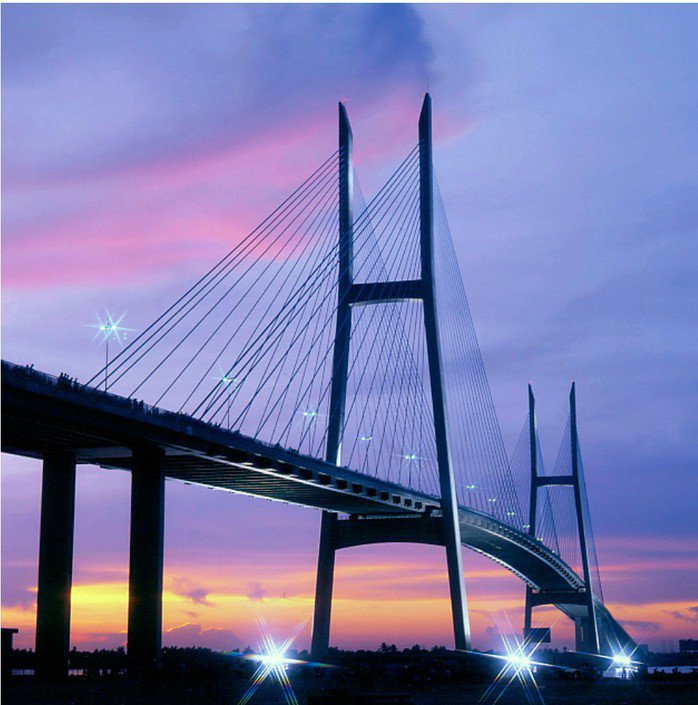 Cầu Mỹ Thuận. Ảnh: Báo Đồng Tháp