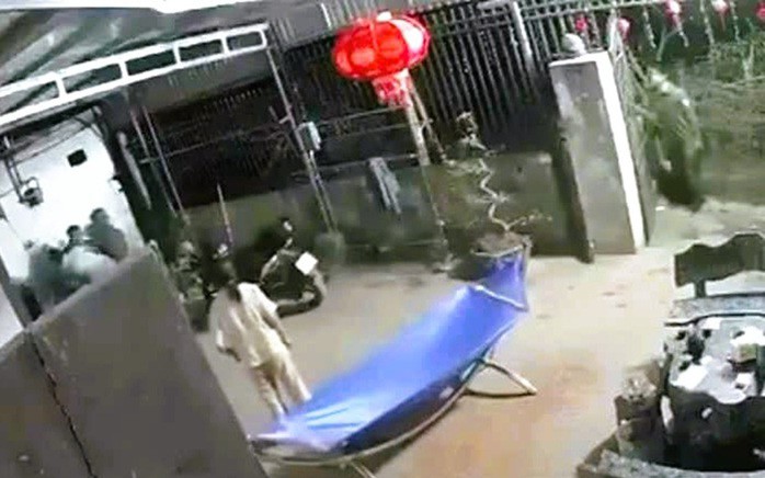 Hiện trường vụ việc nơi trưởng thôn ở Ninh Bình bị đâm tử vong