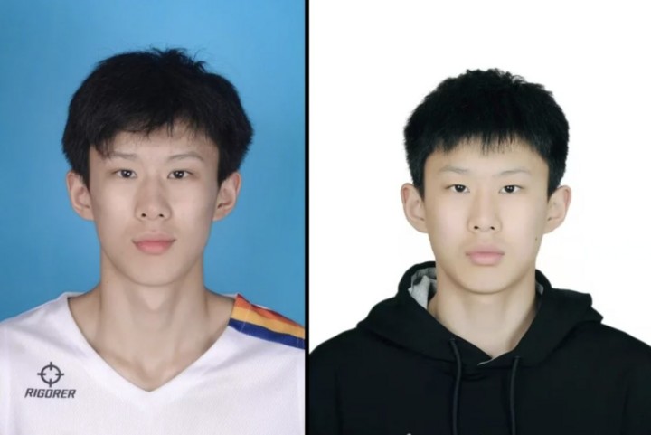 Ngoại hình giống nhau đến khó tin của Li Yize (trái) và Zhang Hanbo. (Nguồn: SCMP)