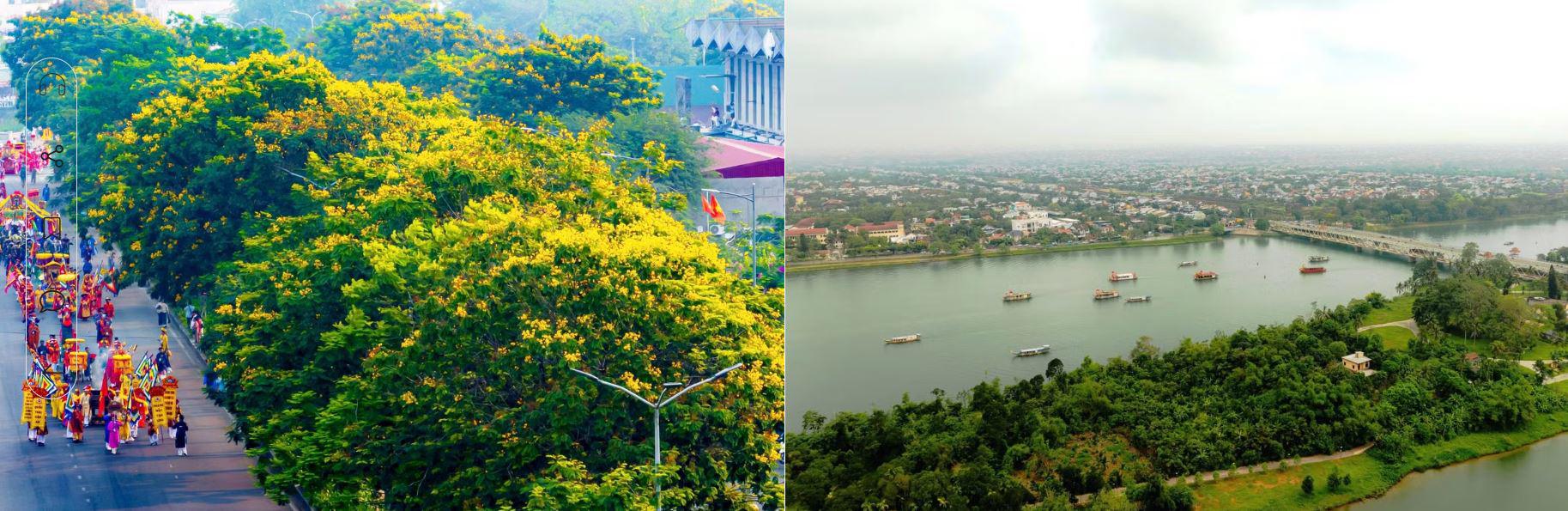 Lễ hội năm nay kéo dài trong hai ngày 18 và 19/4, với không gian trải rộng từ Thánh đường Thiên Tiên Thánh giáo, công viên Thương Bạc, trên sông Hương đến điện Huệ Nam trên núi Ngọc Trản. Ban tổ chức cho biết có hơn 6.000 người tham gia, cùng khoảng 30-40 chiếc bằng (thuyền ghép), án và thuyền rước tạo nên khung cảnh lễ hội sôi động cả trên bộ lẫn đường thủy.