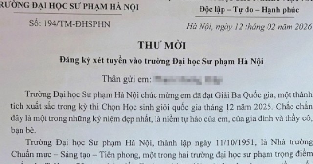 Hiệu trưởng ĐH Sư phạm Hà Nội mời đích danh học sinh đăng ký xét tuyển thẳng từ lớp 11