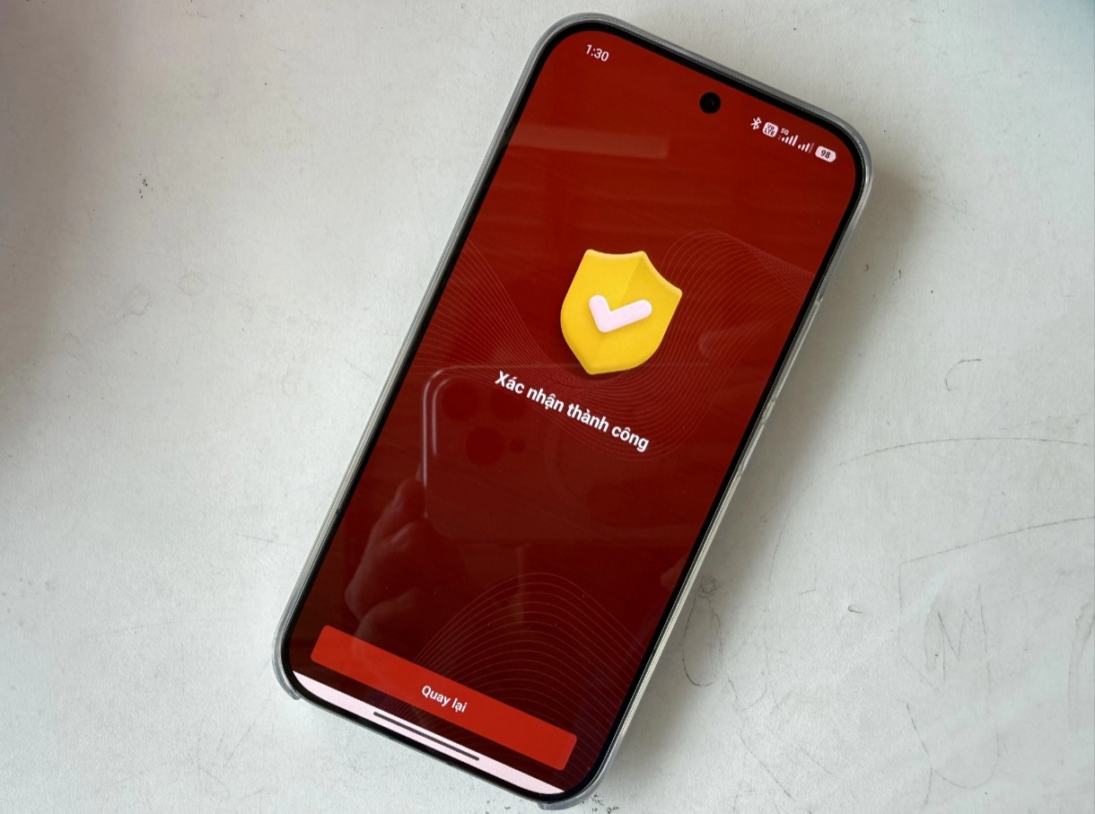 Thông báo xác nhận thành công, làm lần lượt cho mọi số điện thoại.