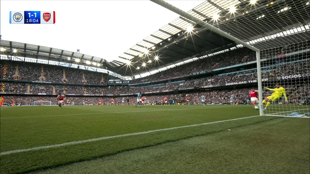 Trực tiếp bóng đá Man City - Arsenal: Havertz đánh đầu sạt xà ngang (Ngoại hạng Anh) (Hết giờ) - 6