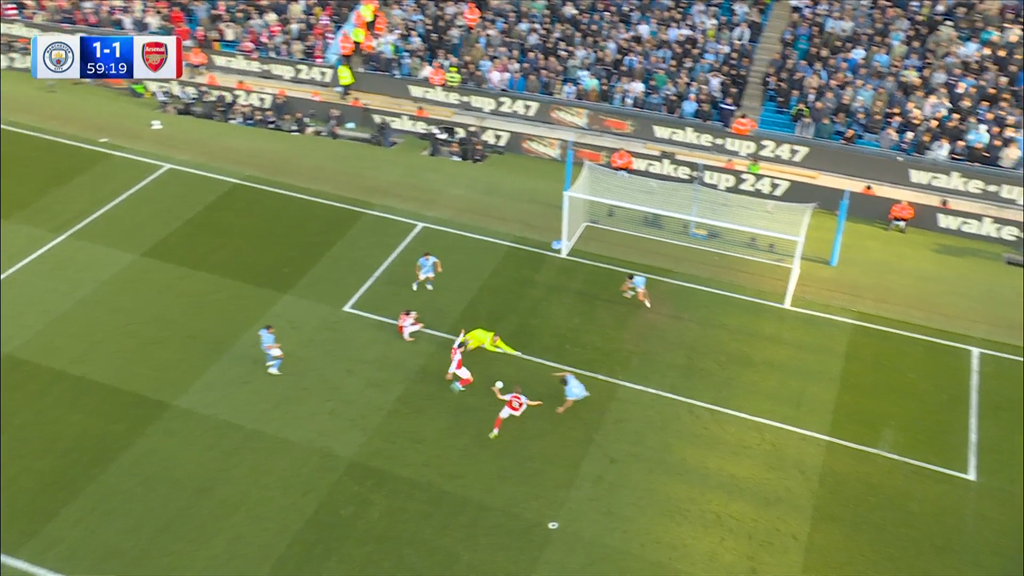 Trực tiếp bóng đá Man City - Arsenal: Havertz đánh đầu sạt xà ngang (Ngoại hạng Anh) (Hết giờ) - 11
