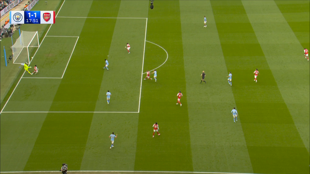 Trực tiếp bóng đá Man City - Arsenal: Havertz đánh đầu sạt xà ngang (Ngoại hạng Anh) (Hết giờ) - 5