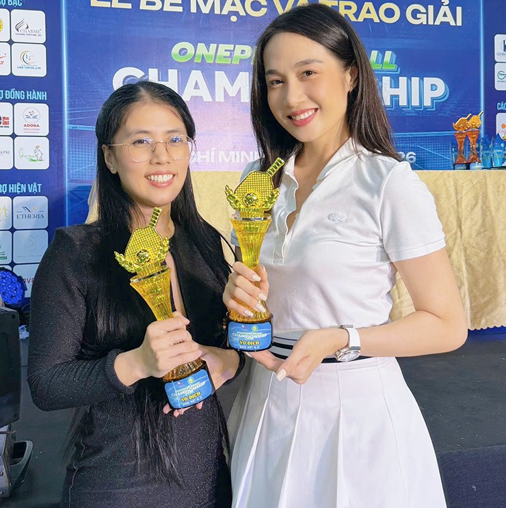 Siêu mẫu Lê Thu An có thêm một chức&nbsp;vô địch pickleball