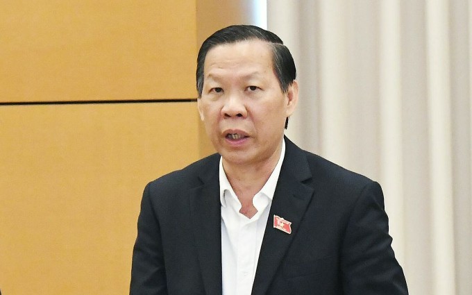 Chủ nhiệm Ủy ban Kinh tế Tài chính Phan Văn Mãi tại phiên họp sáng 20/4. Ảnh: Đại biểu Nhân dân