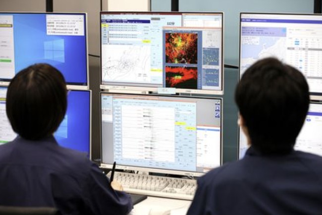 Trận động đất xảy ra ở độ s&acirc;u khoảng 10 km. Ảnh: Jiji Press