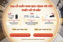 Đại lễ chốt bếp – quà tặng tới tấp: Cơ hội làm tủ bếp đẹp, nhận quà thiết thực cùng Nội Thất Thuận Phát