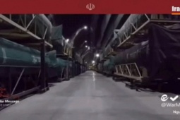 VIDEO: Iran công bố căn cứ ngầm, chứa đầy tên lửa, bệ phóng