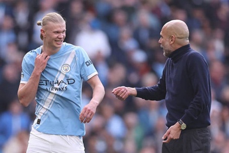 Man City thắng lớn Arsenal: Pep nhắc nhở học trò, Haaland trần tình vụ húc đầu