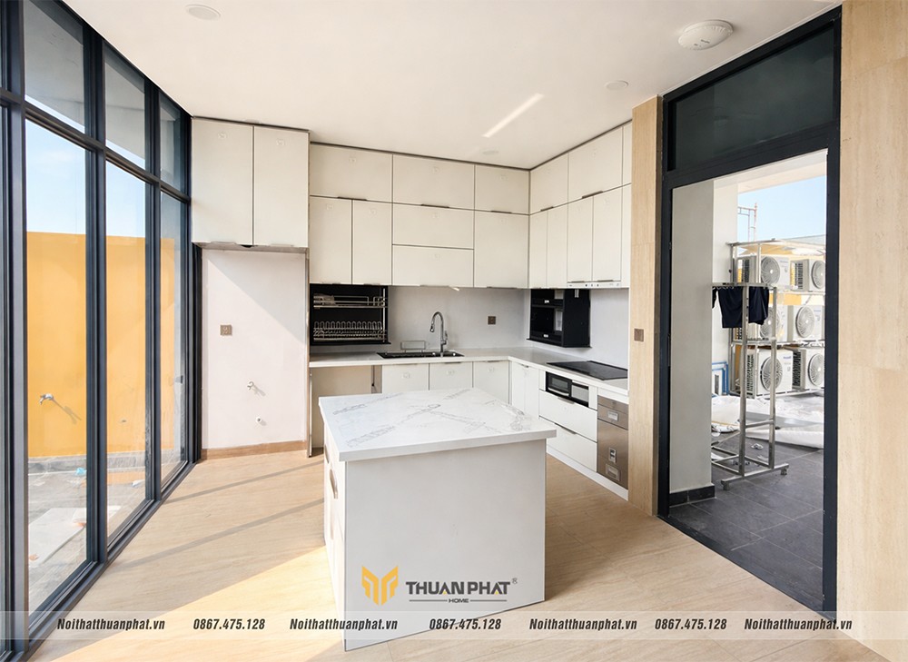 Hoàn thiện căn bếp nhà anh Xuân - Phú Quốc