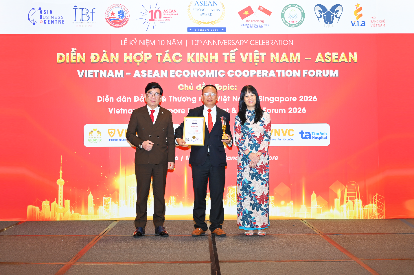 Aiwado vinh dự nhận giải thưởng Top 5 "Thương hiệu Mạnh Asean 2026”