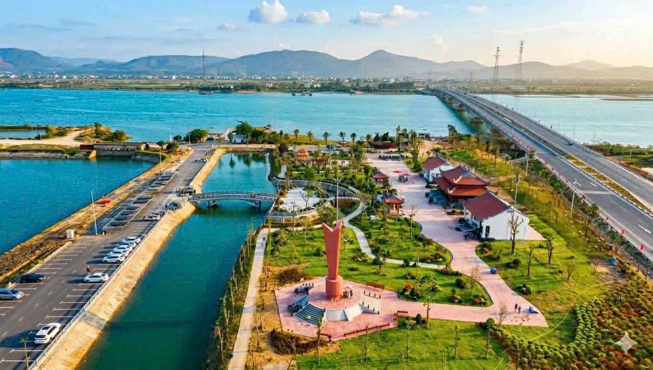 Không gian 2,8ha của di tích Bến phà Gianh được xây dựng chỉ sau hơn 60 ngày thi công khẩn trương và nỗ lực