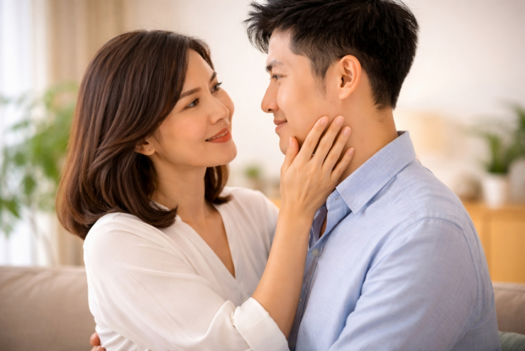 Ở cô ấy, tôi tìm thấy sự chín chắn, điềm đạm và đặc biệt là cảm giác an toàn. (ảnh minh họa: AI)