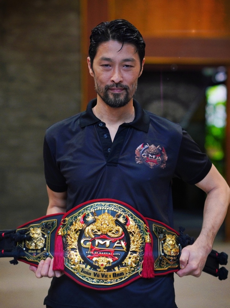 Nghệ sĩ tại võ đường Liêm Phong ở TP HCM.