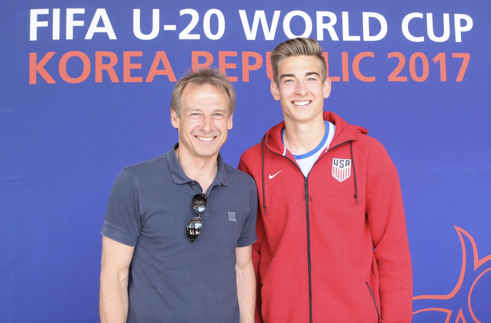 Jonathan Klinsmann từng khoác áo các đội tuyển trẻ Mỹ