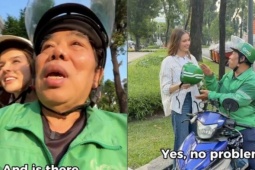 Tài xế Grab U70 'bắn tiếng Anh' với khách Tây, dân mạng gọi là đại sứ du lịch