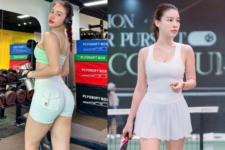 Hoa hậu làng gym Huyền Dior khoe vóc dáng nóng bỏng, tiết lộ lý do "nghiện" pickleball