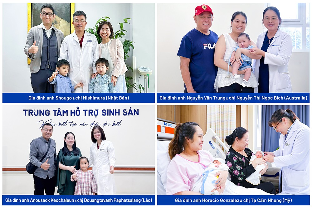 Nhiều gia đình hiếm muộn từ các từ các nước đã điều trị thành công tại IVF Tâm Anh và sinh con khỏe mạnh. Ảnh: IVF Tâm Anh.