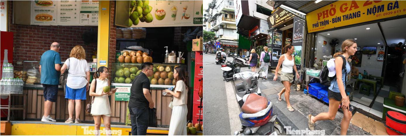 Ẩm thực đường phố tiếp tục là điểm nhấn với phở, bún chả, bánh mì… Bên cạnh đó, hệ thống quán cà phê và các cửa hàng nhỏ tạo thêm lựa chọn trải nghiệm cho du khách.