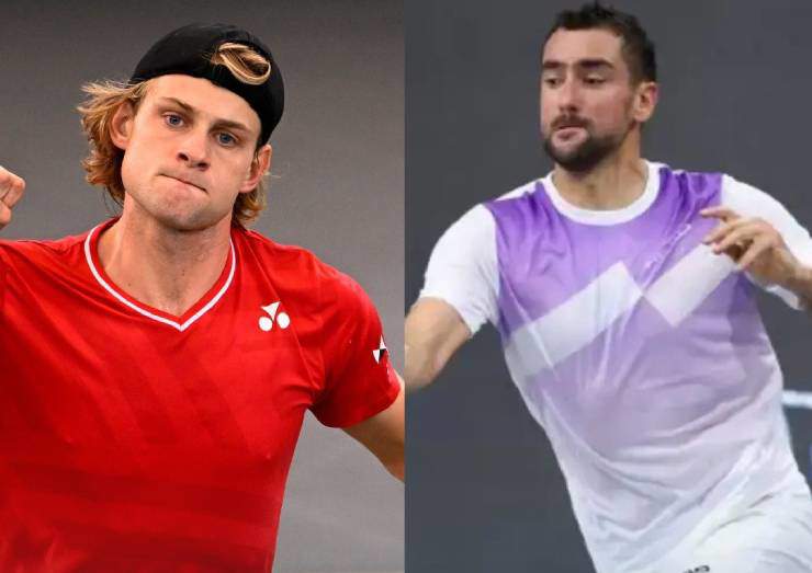 Zizou (bên trái) gặp Cilic (bên phải), trận đấu không dễ cho tay vợt Bỉ