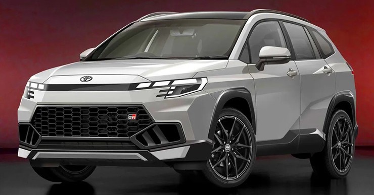 Bản dựng Toyota Corolla Cross&nbsp;biến thể 7 chỗ. Ảnh: Rushlane