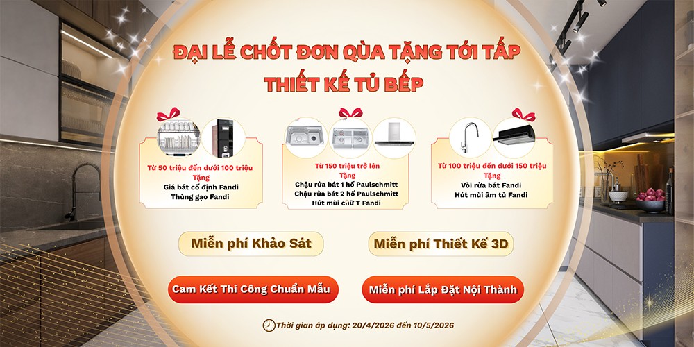 Đại lễ chốt bếp – quà tặng tới tấp: Cơ hội làm tủ bếp đẹp, nhận quà thiết thực cùng Nội Thất Thuận Phát - 1