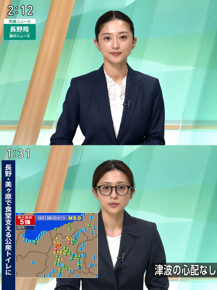 Nữ MC để mặt mộc trên sóng trực tiếp.