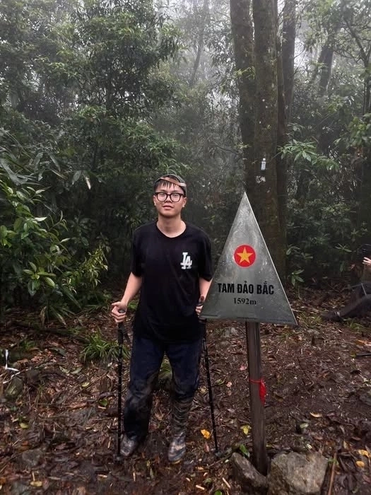 Nam sinh bị mất tích khi đi leo núi ở Tam Đảo. Ảnh: Xã Đạo Trù