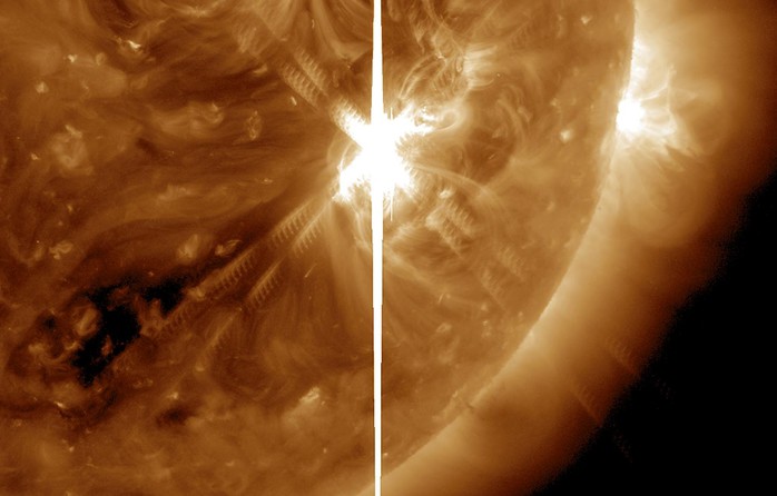 Một vết đen Mặt Trời - Ảnh: NASA