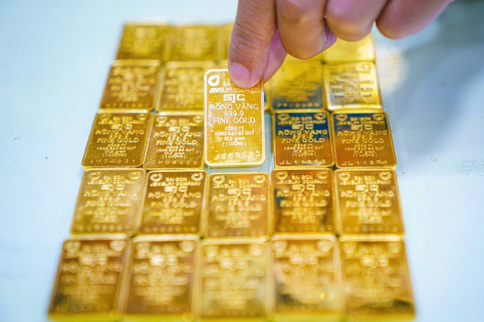 Giá vàng trong nước giảm liên tiếp vào sáng nay
