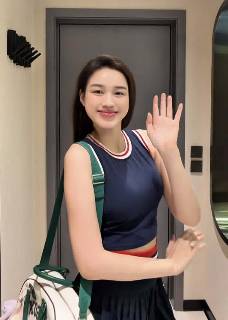 Đỗ Thị Hà khoe dáng khi đi chơi pickleball cùng chồng thiếu gia - 5