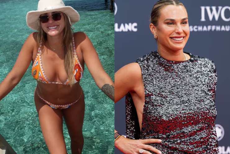 Tay vợt nữ số 1 Sabalenka bị phát hiện "thả rông vòng 1" khi nhận giải danh giá