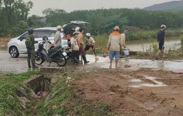 Hiện trường xảy ra vụ việc.