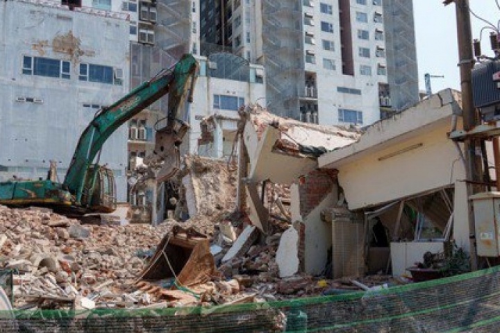 Công an vào cuộc vụ tháo dỡ công trình làm sập nhà dân ở trung tâm Đà Nẵng