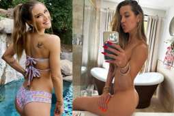 Mỹ nhân tennis khoe ảnh "không mặc gì", mừng ngày ly hôn chồng thứ hai