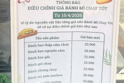 Nhiều hàng quán tiếp tục tăng giá