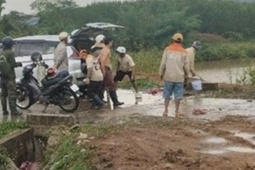 Một người dân bị sét đánh tử vong tại đầm nuôi thủy sản