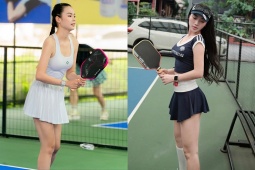 Á hậu Ánh Vương tích cực giữ vóc dáng gợi cảm, Diệp Anh nghỉ lễ cùng pickleball