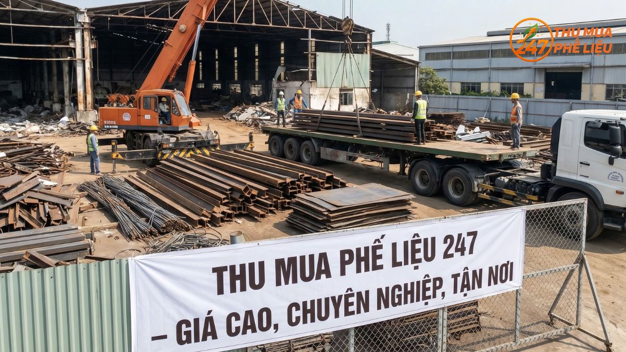 Xưởng thu mua phế liệu sắt công trình của Thu Mua Phế Liệu 247