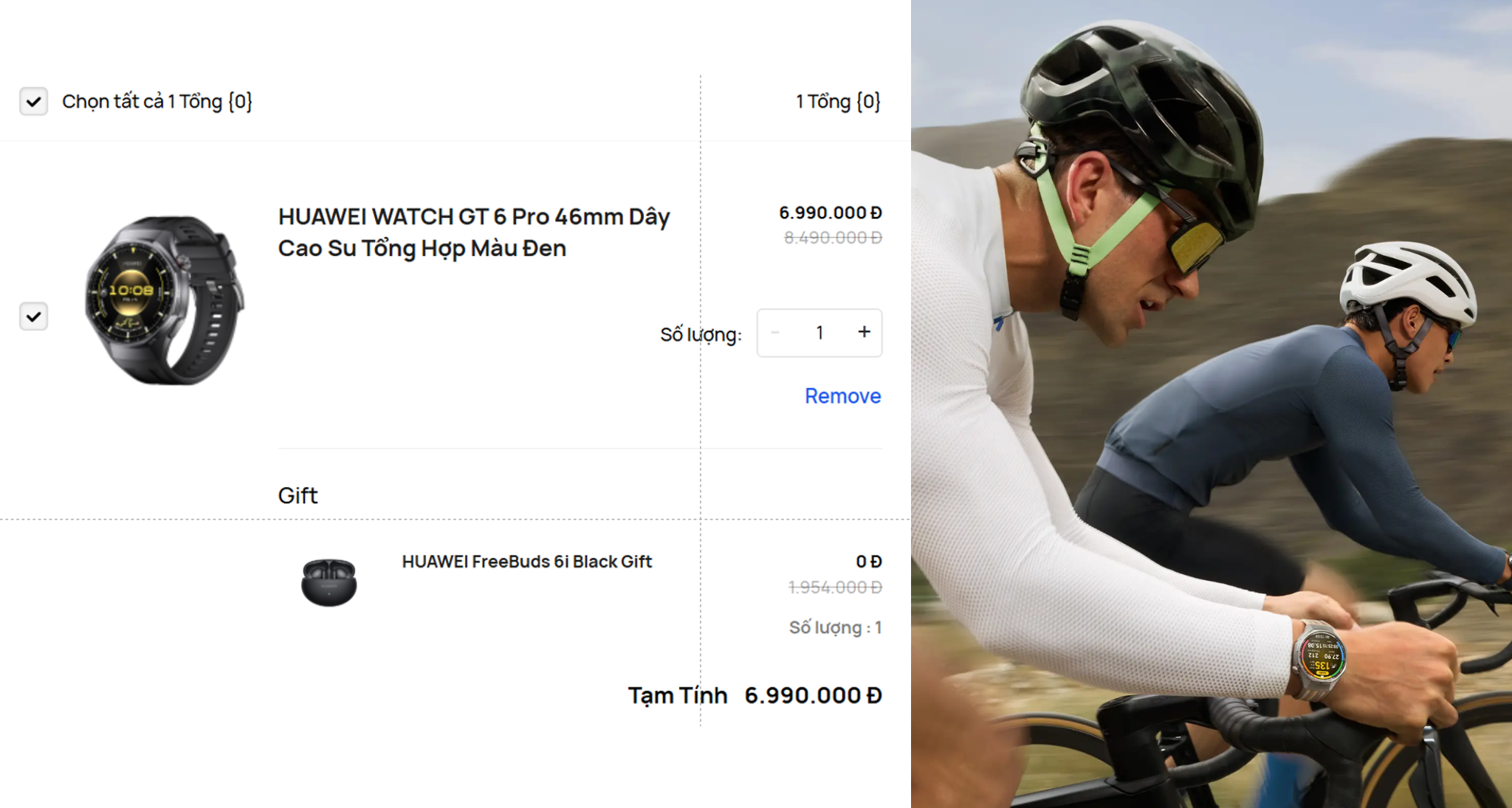 Trong dịp này, khi mua HUAWEI WATCH GT 6 Series tại Cửa hàng Trực tuyến Huawei, người dùng sẽ được tặng kèm HUAWEI FreeBuds 6i - mẫu tai nghe chống ồn chủ động, giúp việc nghe nhạc, gọi điện hay làm việc dễ dàng kể cả tại những nơi đông đúc.