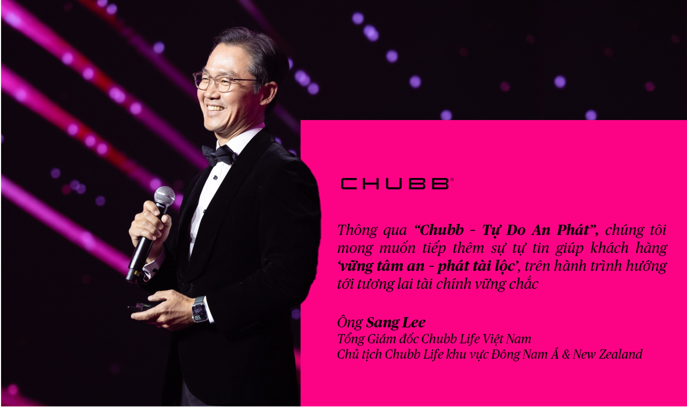 Ông Sang Lee, Tổng Giám đốc Chubb Life Việt Nam kiêm Chủ tịch Chubb Life khu vực Đông Nam Á và New Zealand, chia sẻ về định hướng phát triển sản phẩm mới, nhấn mạnh cam kết mang đến giải pháp tài chính linh hoạt, giúp khách hàng chủ động cân bằng giữa bảo vệ và tích lũy dài hạn.”