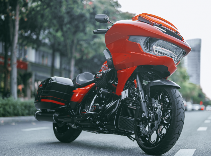 &nbsp;Xe mang phong cách bagger hiệu năng cao.