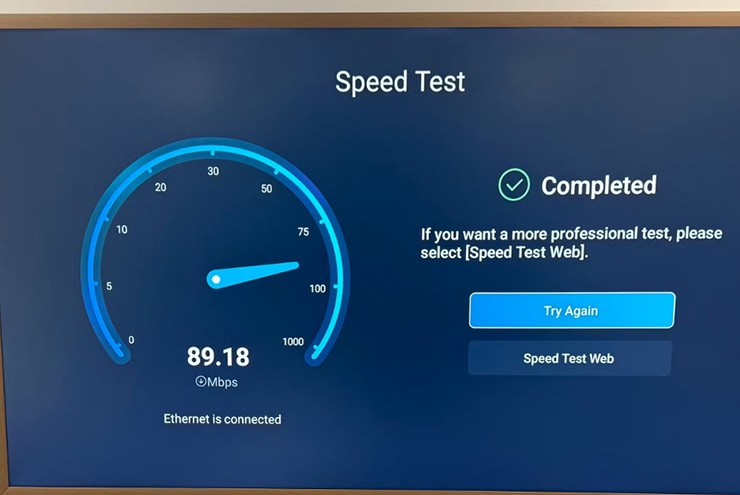 Bộ chuyển đổi Ethernet USB giúp bổ sung cổng Ethernet gigabit vào Smart TV.