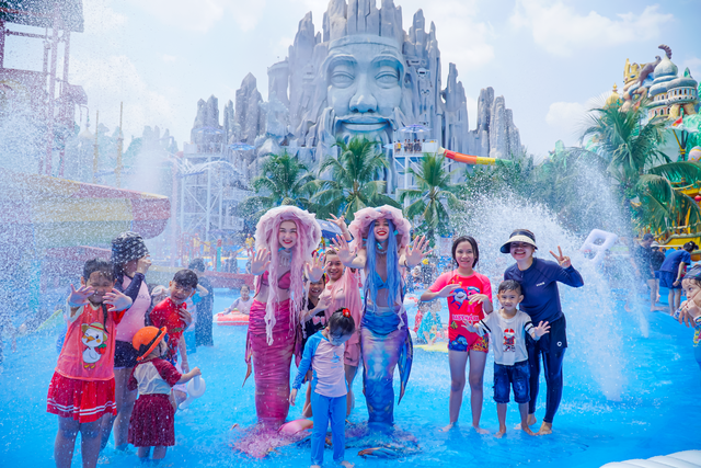 Người dân và du khách có thể "trốn nóng" ở biển Tiên Đồng trong dịp lễ tới