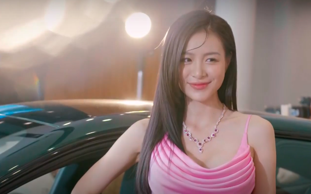 Hoa hậu Vi Minh đang có sự nghiệp thăng hoa nhờ thông tin đang hẹn hò với thiếu gia Hải Đăng. Ảnh VTV