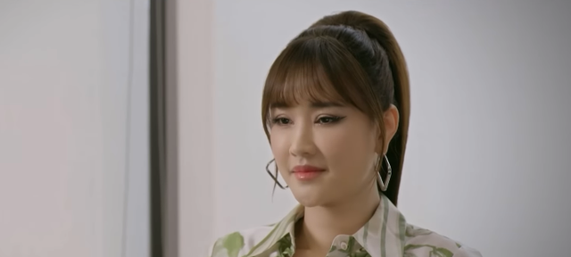 Quỳnh Mai thể hiện sự tính toán và sắp xếp cho Hoa hậu Vi Minh đi thi sắc đẹp quốc tế. Ảnh VTV