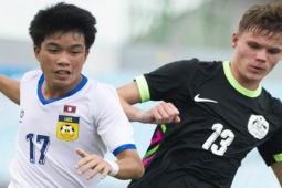 Video bóng đá U17 Lào - U17 Australia: 8 bàn mãn nhãn, cú poker đỉnh cao (U17 Đông Nam Á)