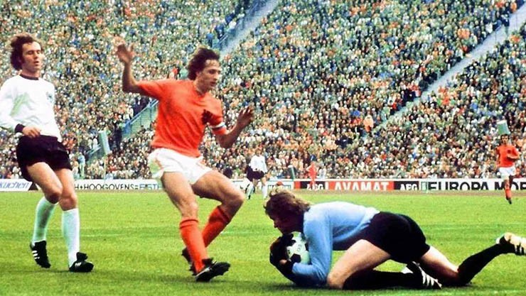 Cruyff chơi không còn nổi bật ở chung kết World Cup 1974